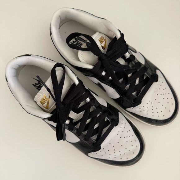 NIKE | Women’s Dunk low XL Black Croc | 7.5 - Picture 5 of 7